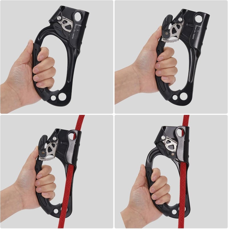 SOB Hand Ascender, Rock Climbing Tree Arborist Rappelling Gear Equipment Rope Clamp for 10~13MM Rope - Image 5